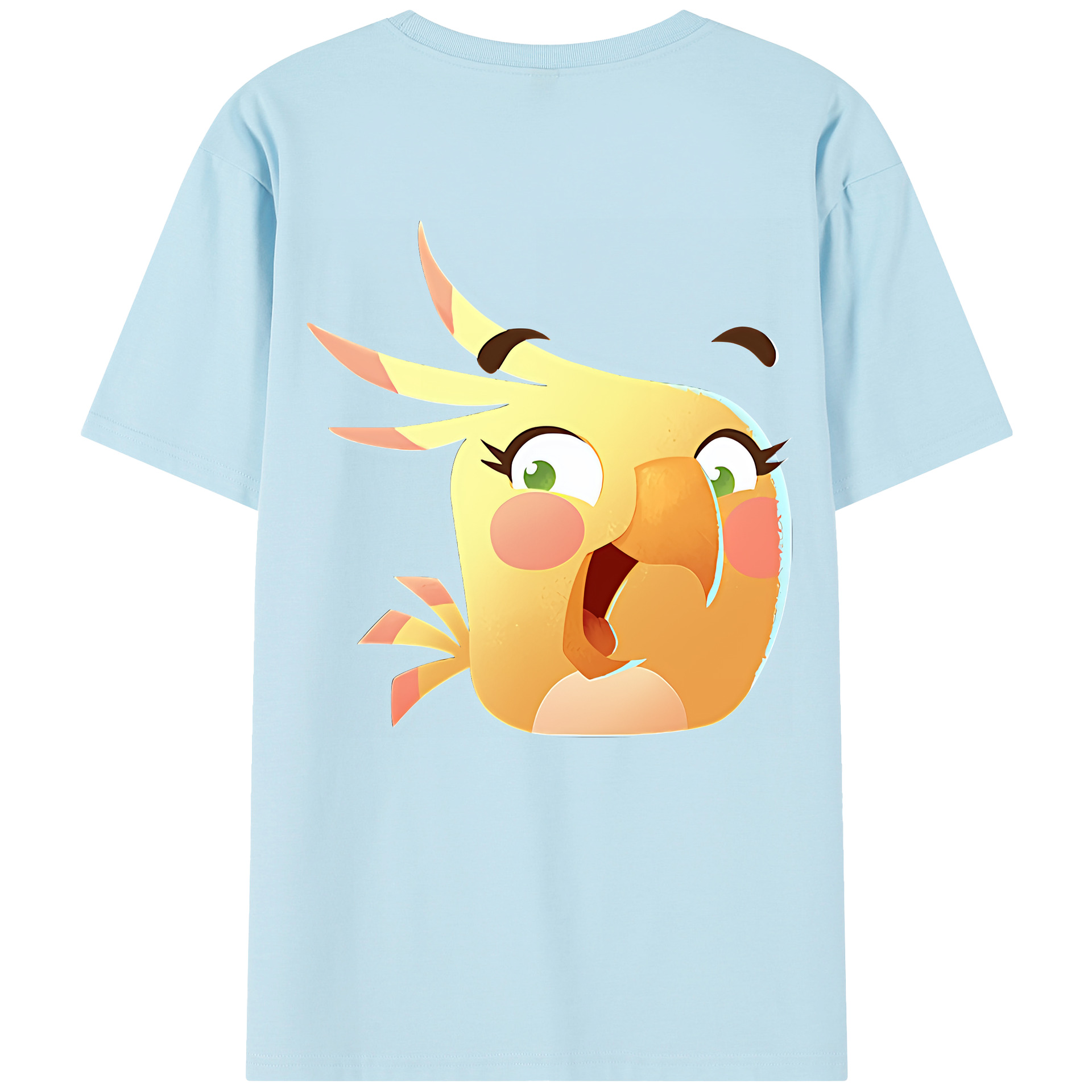 （画像用） Angry Birds アングリーバード 綿100％半袖Tシャツ（背面プリント）